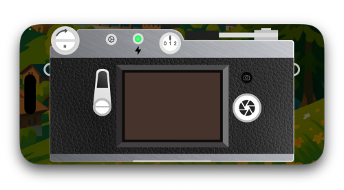 Vintage Film Camera live view screen